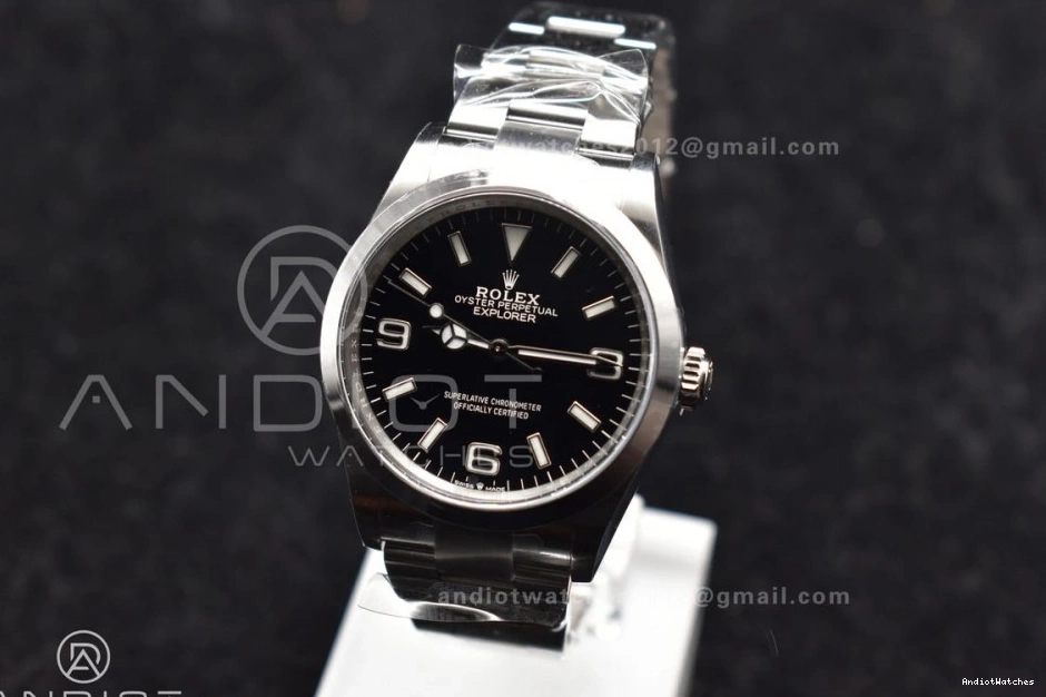 Steel Dial on Clean Best 854 904L SS VR ModernLook Black 124270 36mm Bracelet Edition 1:1 Explorer 0510